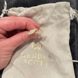 Kendra Scott Stud Earrings Drusy Gold